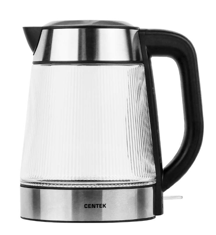 Чайник Centek CT-0013 стекло  1,8л  2200Вт, внутр. LED подсветка