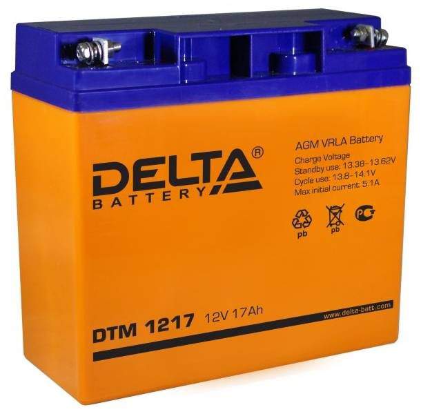 Аккумулятор DELTA DTM 1217  12В/17 А/ч  312873