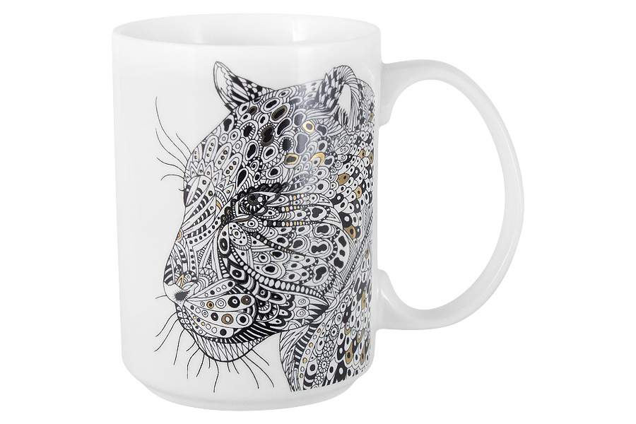 HOME & STYLE Кружка Леопард 500мл HS3-M350-0228-K