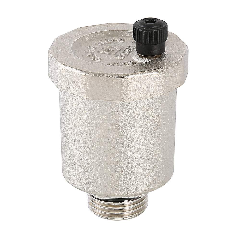 Воздухоотводчик автоматический (вверх) 1/2  VALTEC никель  VT.502.NV.04