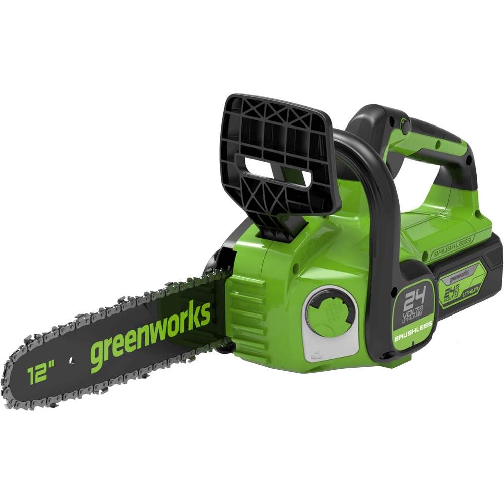 Пила цепная аккум. Greenworks 24V / 1x2Ah и з/у  2007707UA