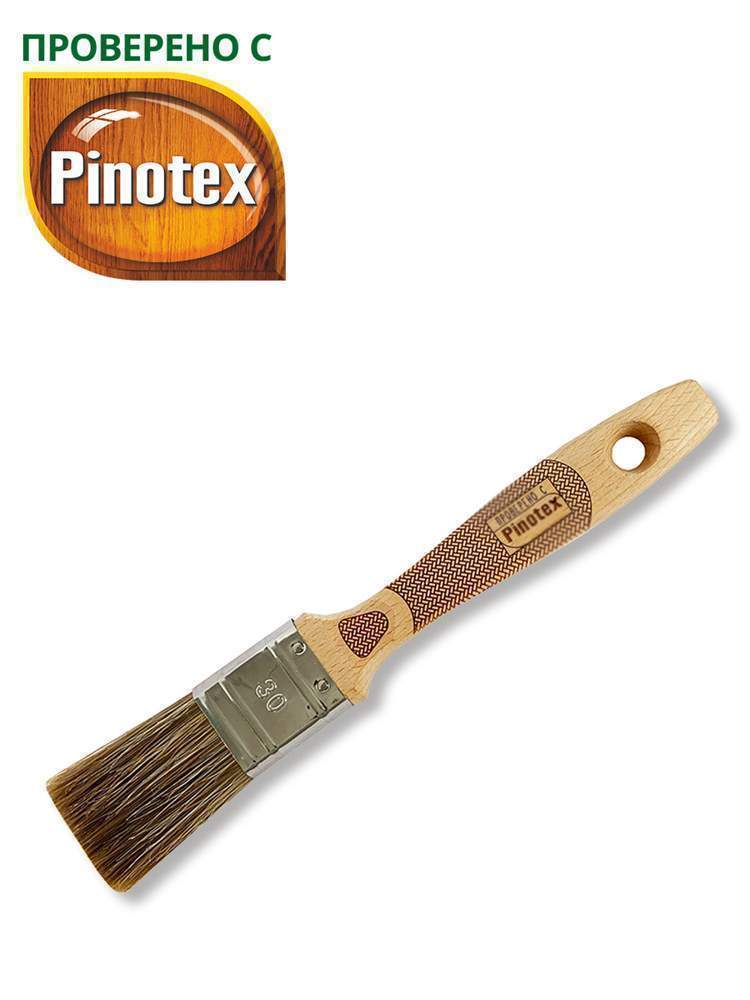 Кисть плоская Handmaler Pro Green смеш.щетина,бук.ручка, 30мм  1006-30