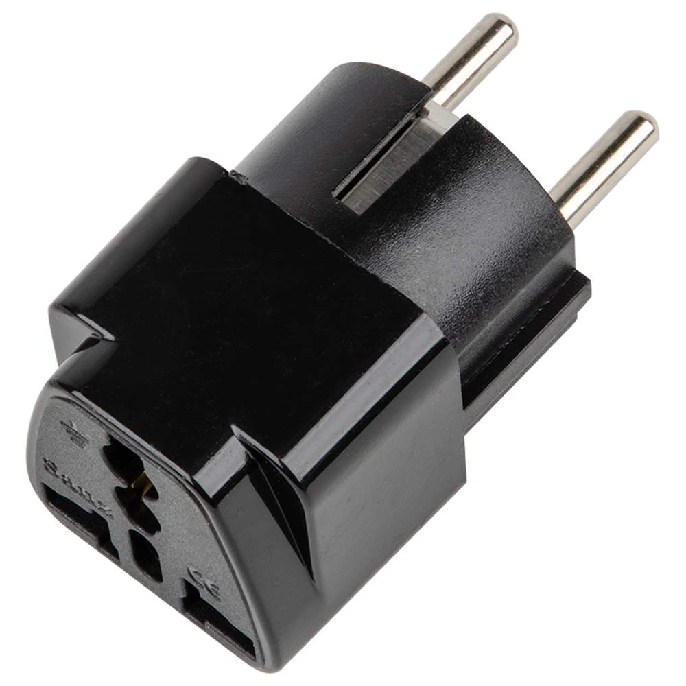 Переходник сетевой S-GES1-10S BLACK 10А, 2500Вт, с/з UL-00010562