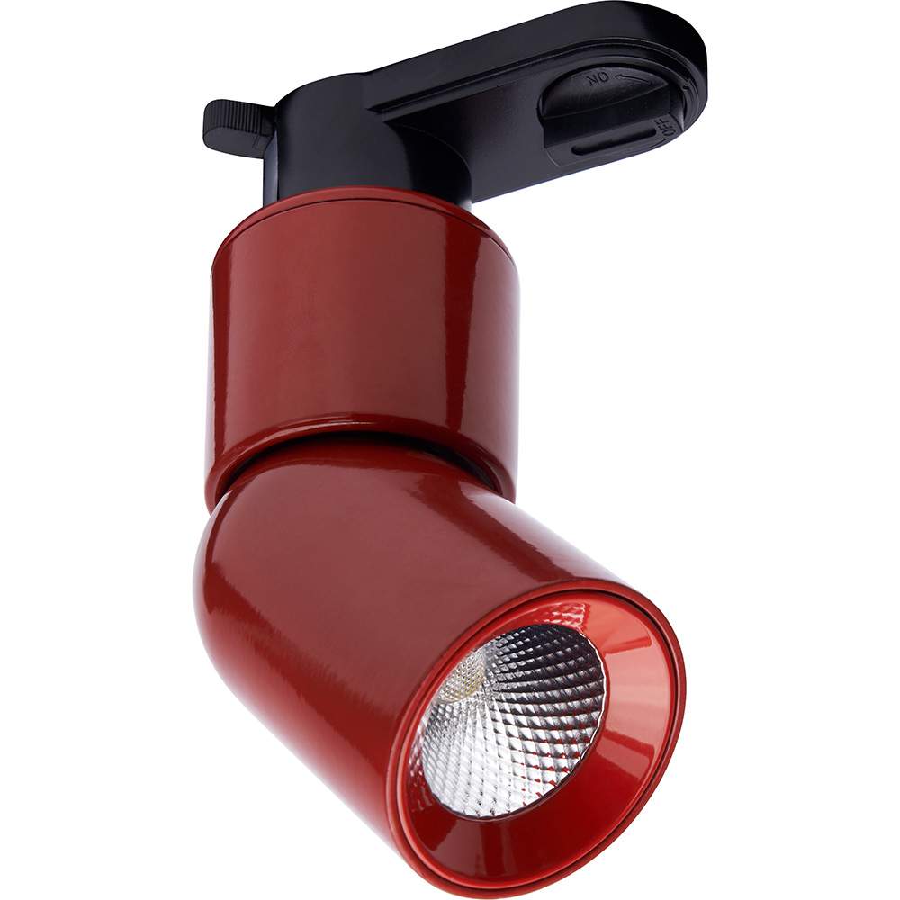 Св-к AL114 трековый, 10W, 900Lm,4000К, 35гр., красный  41012