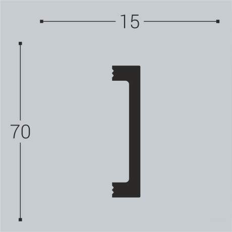 Молдинг XPS BD М 17 (70*15)/19