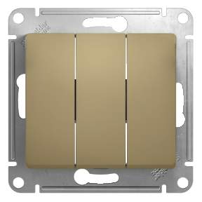 Выключатель SE Glossa  Титан  3-кл СП  10А IP20 10AX  GSL000431