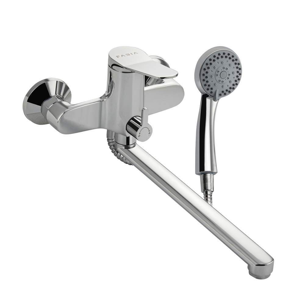 Смеситель FABIA  9673  в ванную  шаров. с диверт. Хром