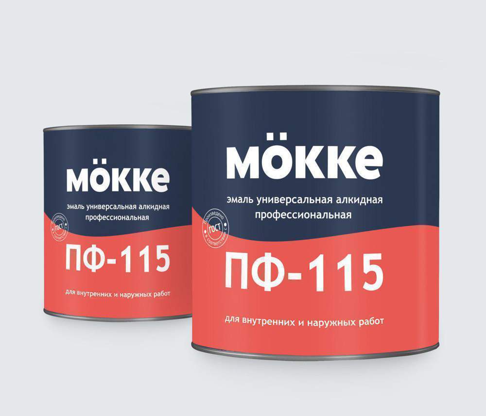 Эмаль MOKKE алкидная ПФ-115  белый матов. 1,8 кг   7885