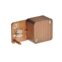 Коробка распред. ОП  55х55х32мм /4кл/ дуб т/о  65002-08М