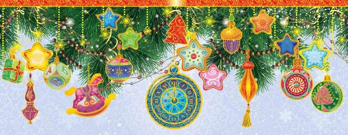 ФЕНИКС ПРЕЗЕНТ Украшение 34360 оконное Елочные игрушки 54х21см