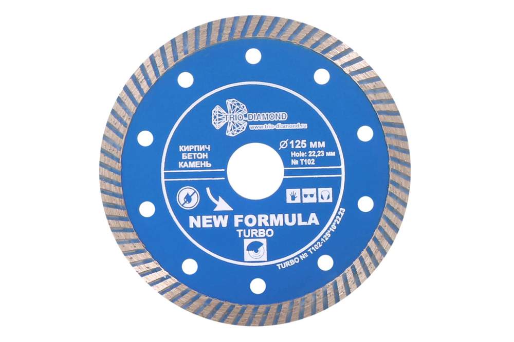 Диск алм. 125х10*22.23мм Turbo T102