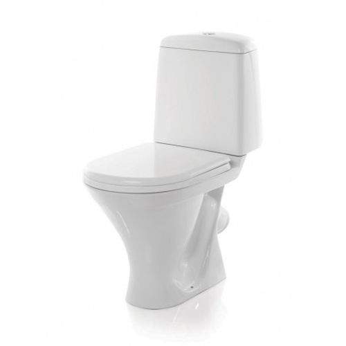 Унитаз-компакт Аттика Эконом  белый  сид. без м/лифт, крепл.пластик