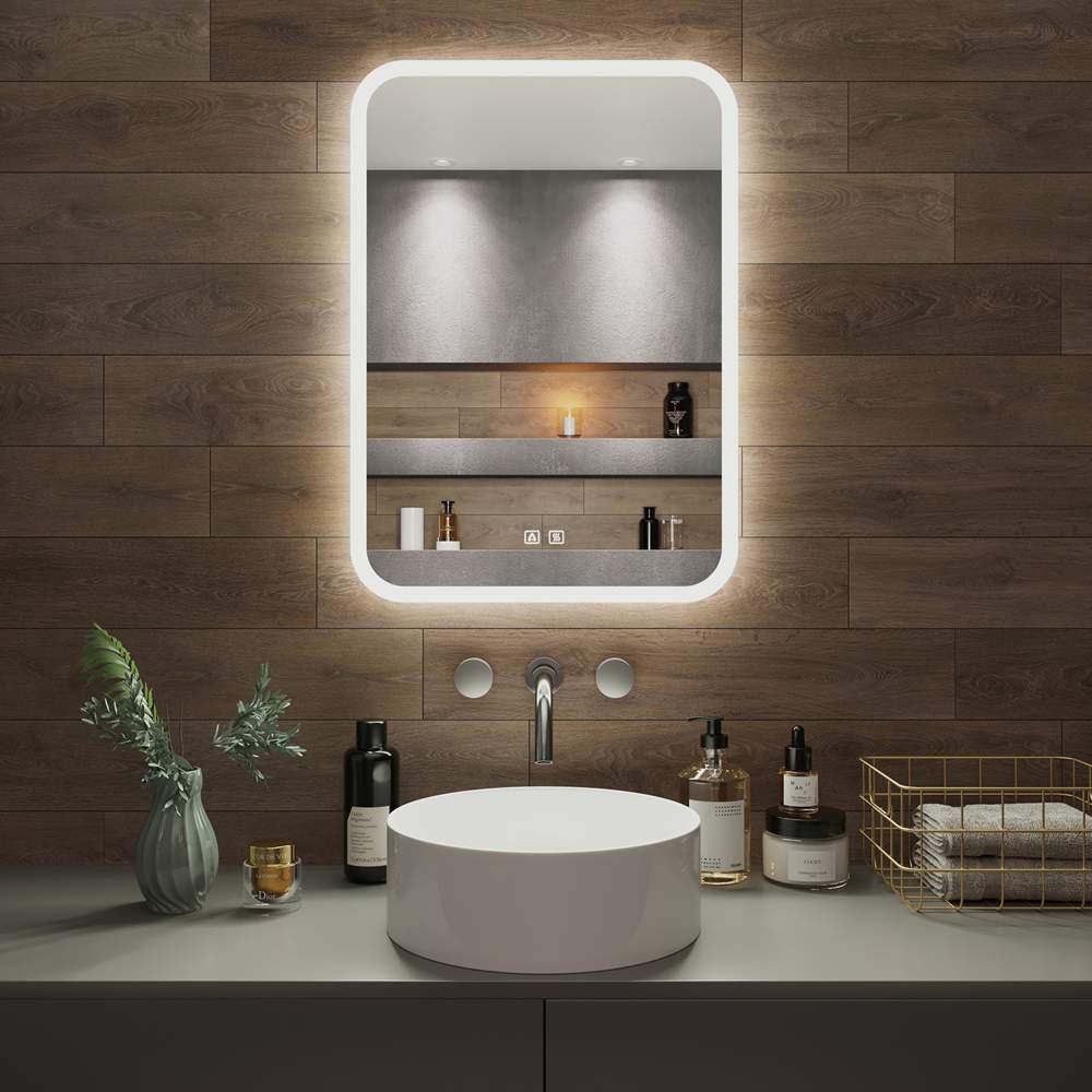 AQUA DE MARCO Amazon Зеркало 50*70см LED-подсветка 2кн/антизапотевание 