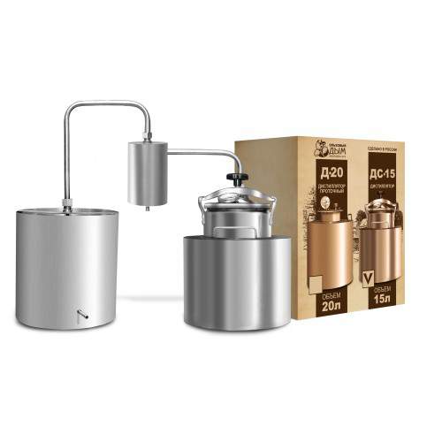 Дистиллятор Скороварка дачный 32л + сухопарник ДСДС3,выработка 10л,нерж.1,5мм,AISI 304