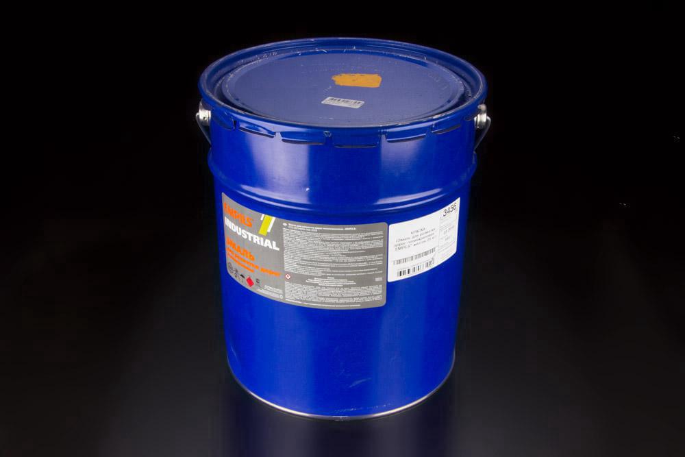 Эмаль для разметки дорог полиакриловая EMPILS желтая 35 кг.  3520