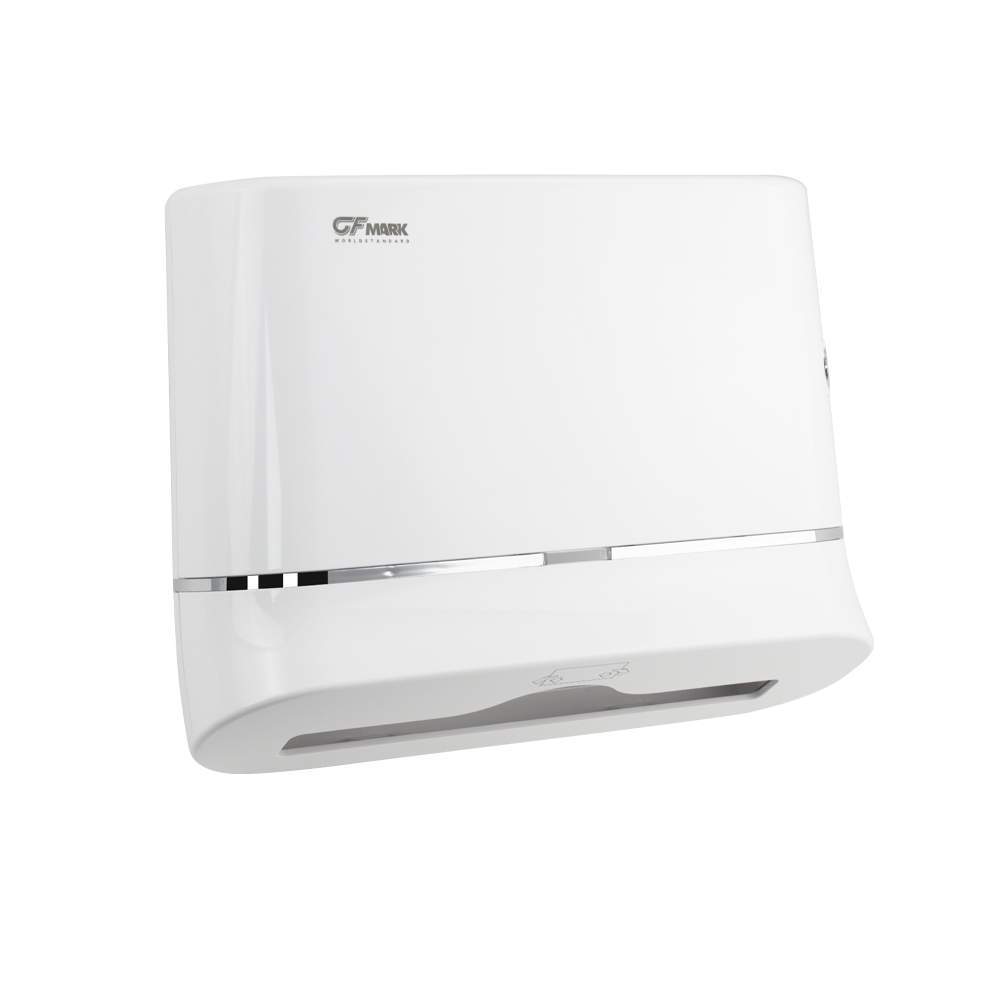 Диспенсер д/ бумажн. полотенца на 2 пачки с ключ.пластиков., изогнутый Под Zсалфетки Gfmark912