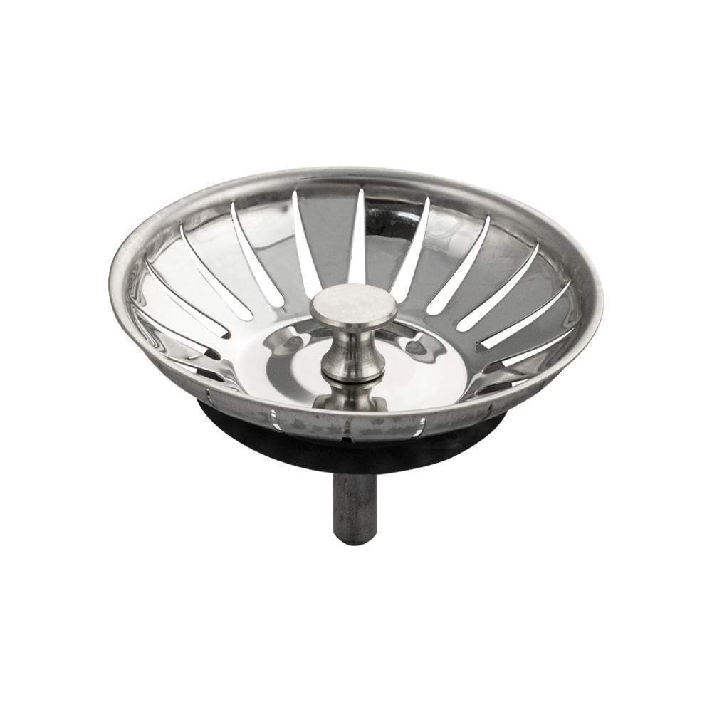 Верхняя часть сифона  Санакс  8717 с большой горлов.,съемн.решетка, нерж.сталь