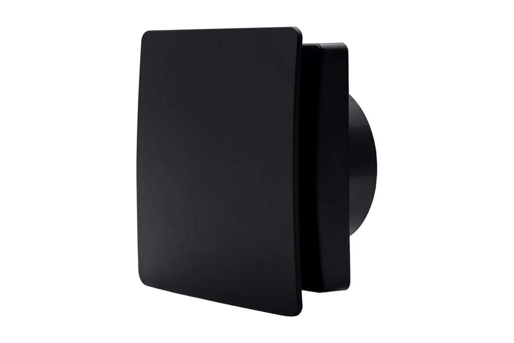 Вентилятор  Seicoi укороч. с панелью  SMAZ04-01 Matt black 21-0005-971