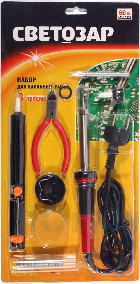 Набор СВЕТОЗАР/STAYER"PROFI" д/паяльных работ SV-55314-60-H8