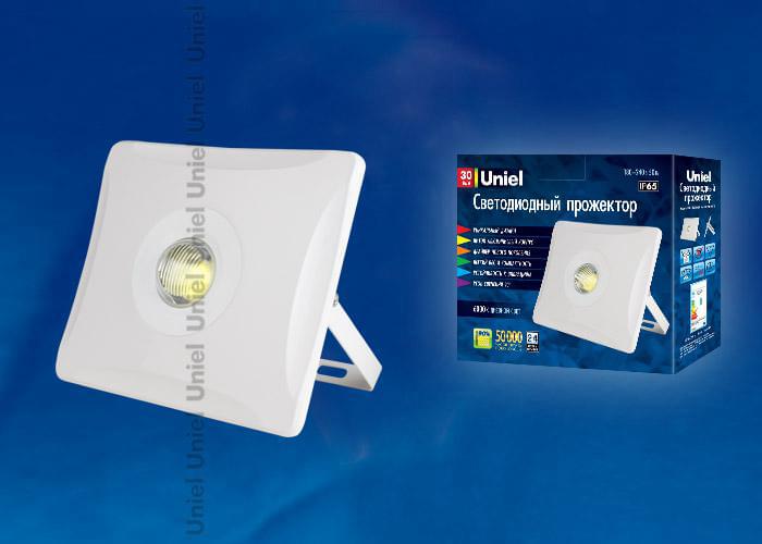 Прожектор Uniel  ULF-F11-30W/DW IP65 180-240В WHITE  UL-00000390