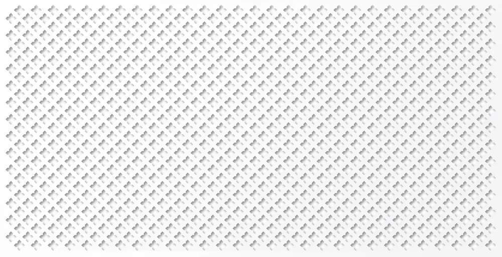 Панель декор. перфорир. без рамки 1112x512мм Stella Готико белый