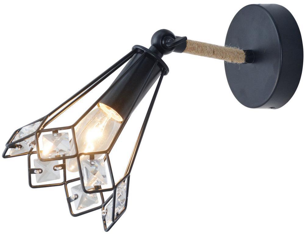 Lamplandia - L1091-1A  Бра  SETTAT BLACK  E14*max 60 Вт