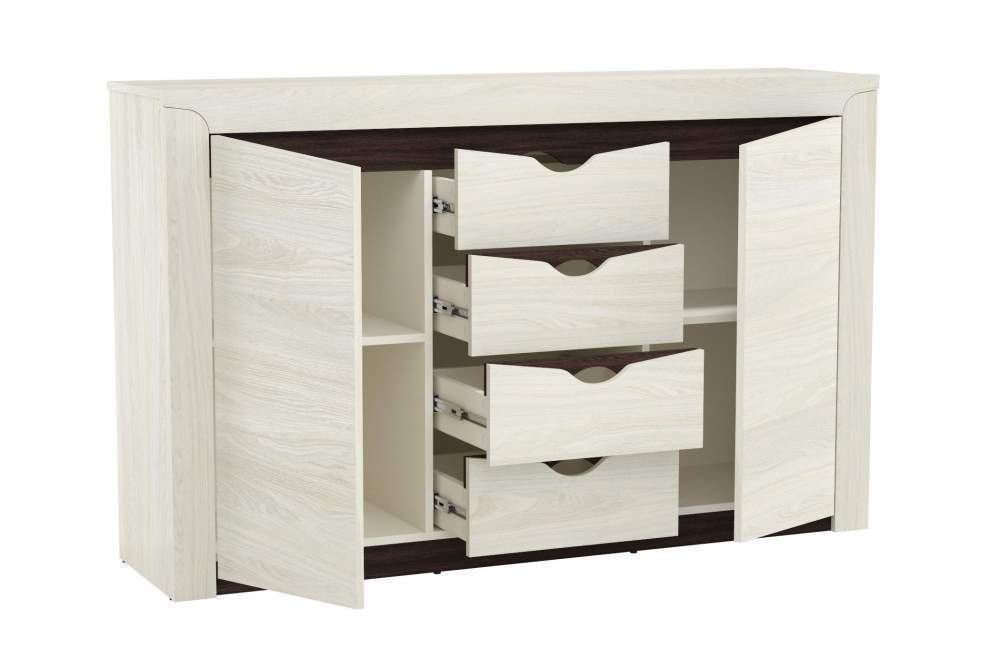 Тумба "Лючия" 33.19 (бетон пайн белый/венге/белый)