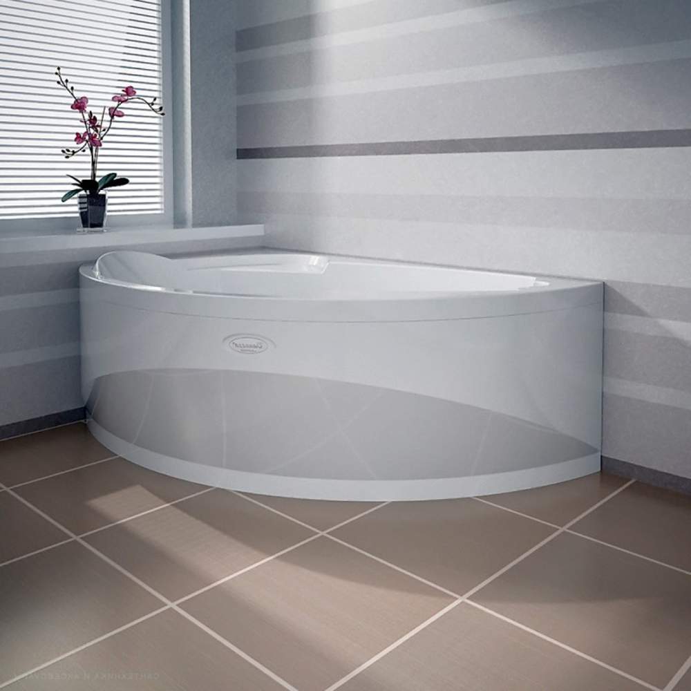 Ванна акрил. Варна 165х105 (лев) +фронт. панель, каркас, слив-перелив