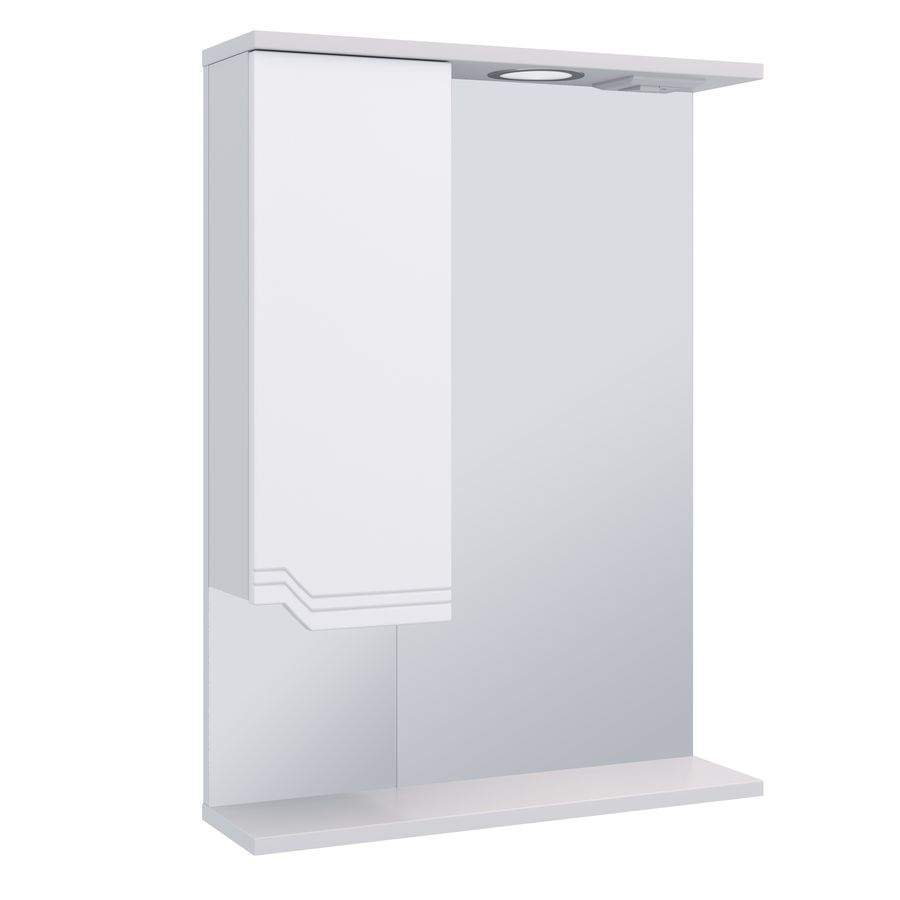 Зеркальный шкаф  Viktoria 55см белый  лев. 1055CVIC/L