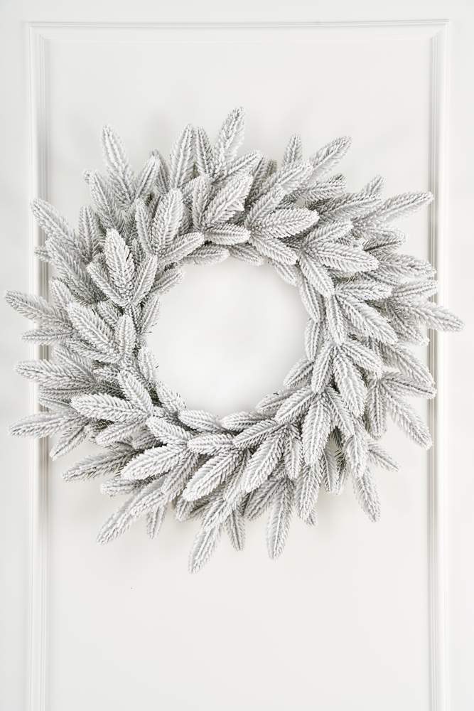 MAX CHRISTMAS Венок рождественский Романовский заснеженный 65см 100% литые веточки ВРМЗ 65