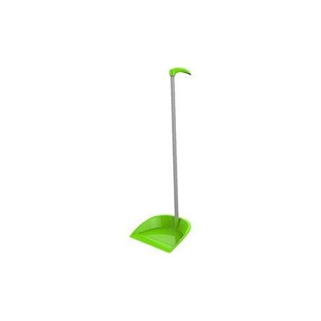 Совок  Clean Lux  дл.руч.(27х24руч75см) мягк.пласт. салат. АС37038000/243481