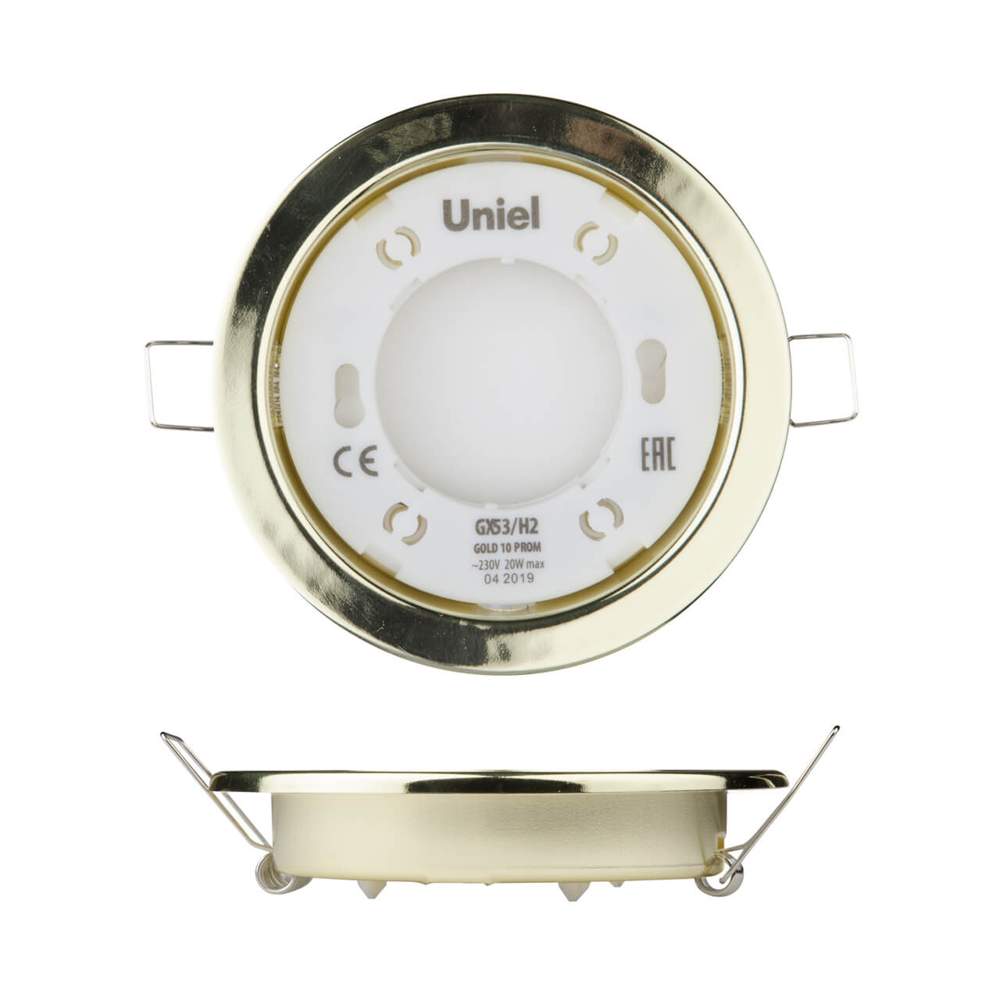 Светильник GХ53/H2 GOLD 10 PROM ЮНИЕЛ UL-00005053