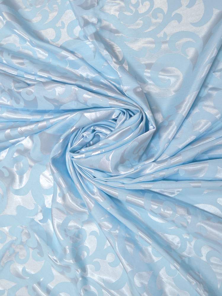 Штора  Портьерная  J501-06 Жаккард  210х260  голубой (полиэстер)