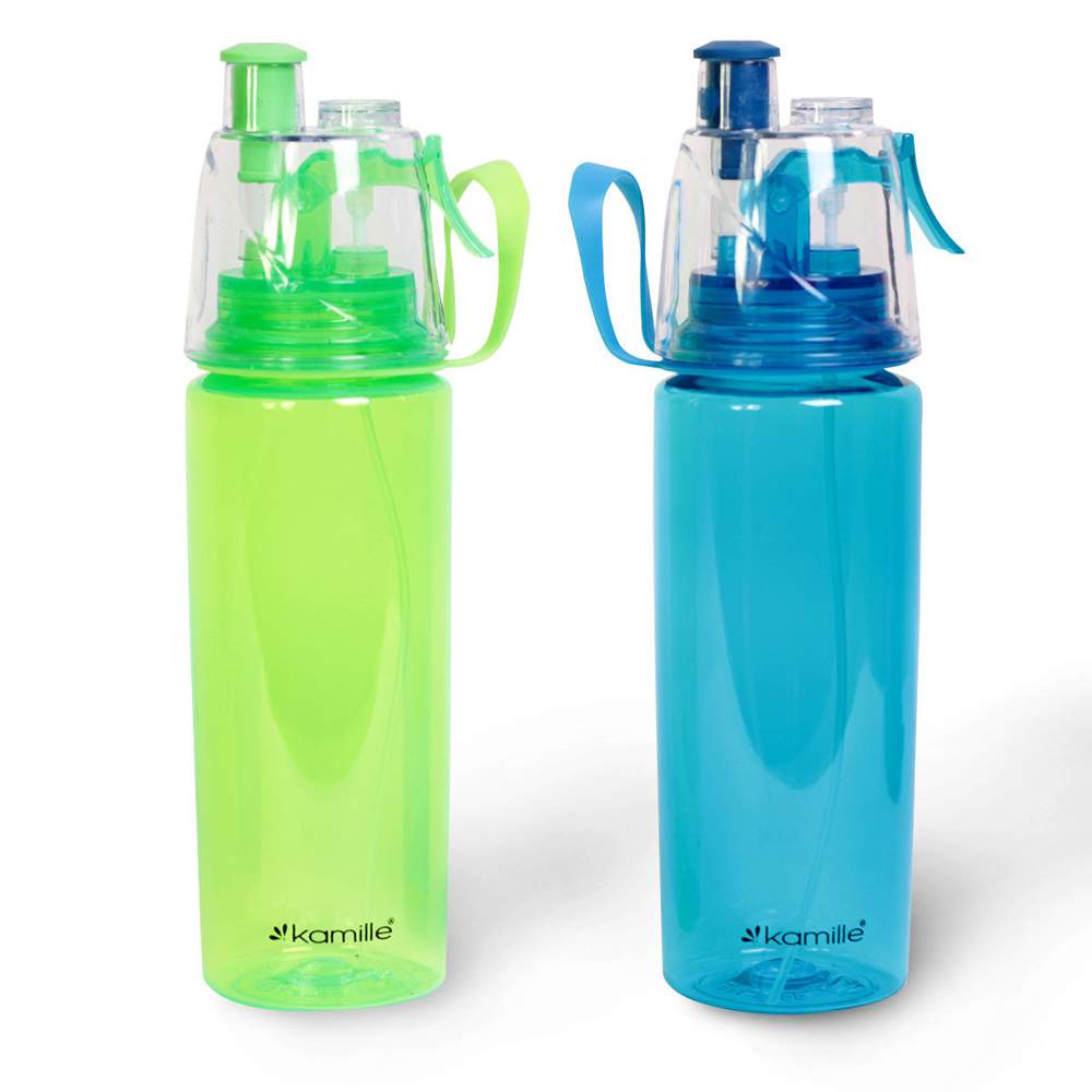 KAMILLE Бутылка д/воды 2301 570мл пластик (тритан) микс