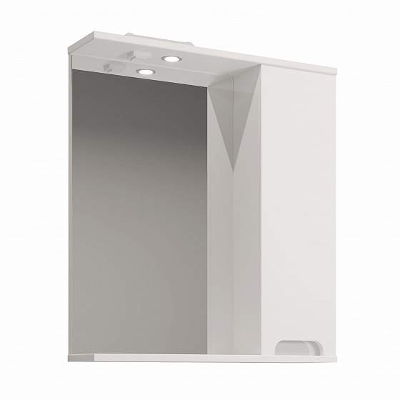 Зеркало EVA GOLD  Vesta 60 №3 белый глянец Pur-клей