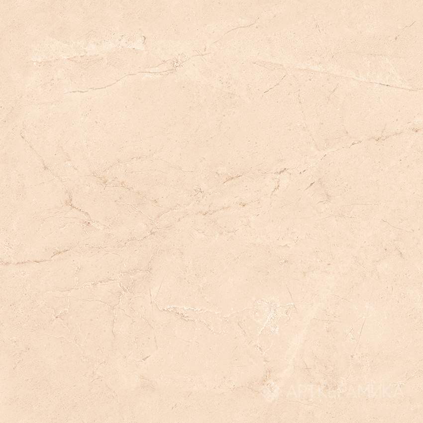 Мрамор Фэнси Крим / Mramor Fancy Cream Керамогранит бежевый 600х600 Полированный