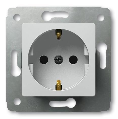 Розетка CARIVA 1-м. с/з з/ш бел. Leg773621/ 61749