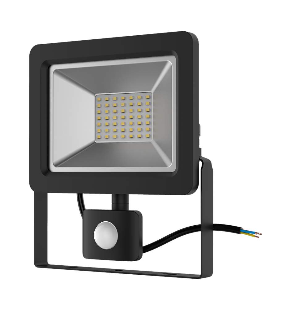 Прожектор LED Elementary 20Вт 1380лм IP65 6500К с датчиком движения GAUSS 628511320