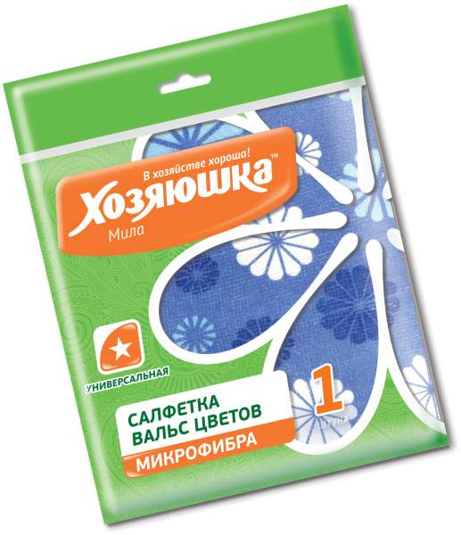 ХОЗЯЮШКА МИЛА Салфетка 04027 универсальная 30*30см