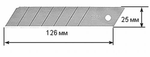 Лезвия OLFA сегментированное  25*126*0,7мм  5шт  OL-HB-5B