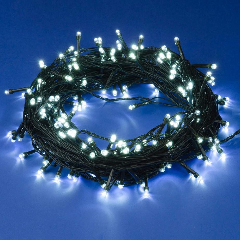 Гирлянда с/д ULD-S2000-200/DGA WHITE  IP20 DEW  20м  Провод зел. белый свет UL-00012078