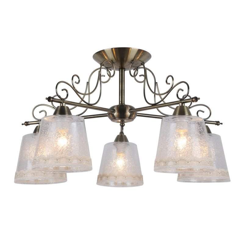 649/5PL Св-к потолочный Escada E14*40W  Antigue brass