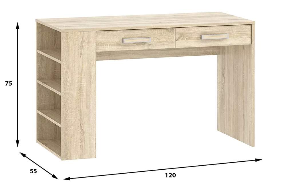 Стол письменный Акварель,Фанк HM 041.19  Дуб сонома