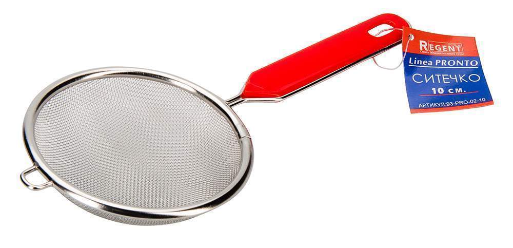 REGENT INOX Linea Pronto Сито 93-PRO-02-10 10см ручка пластик.прутковая 