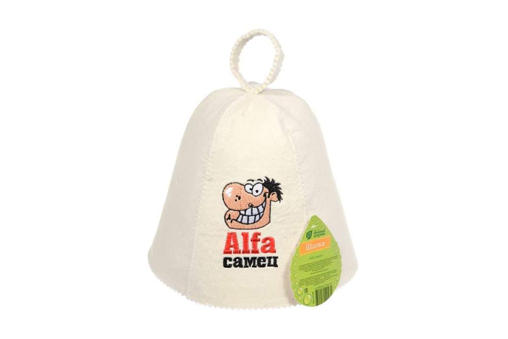 Шапка  "Банные штучки" Alfa самец  войлок 100%  41144