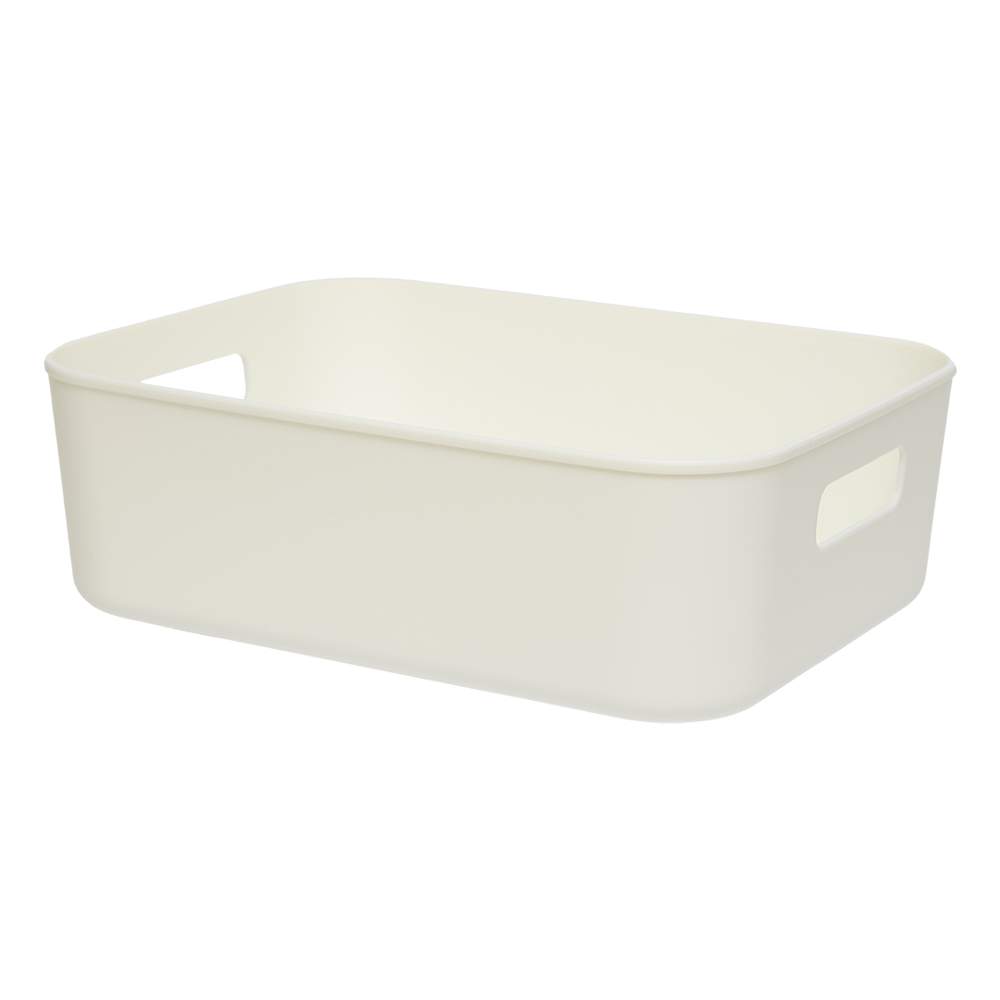 Корзина Jiu-1 пластиковая д/хранения Юки Д280 Ш210 В90 белый