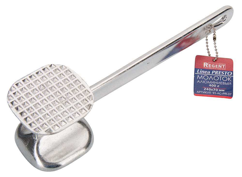 REGENT INOX Linea Presto Молоток д/отбивания мяса 400гр 24*7 93-AC-PR-07 