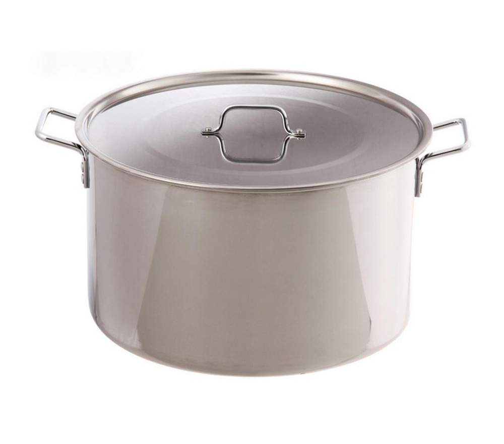 КАТУНЬ Общепит Кастрюля 20л d35 h24 с мет.крышкой нерж.тройное дно КТ-ОБ-20 К