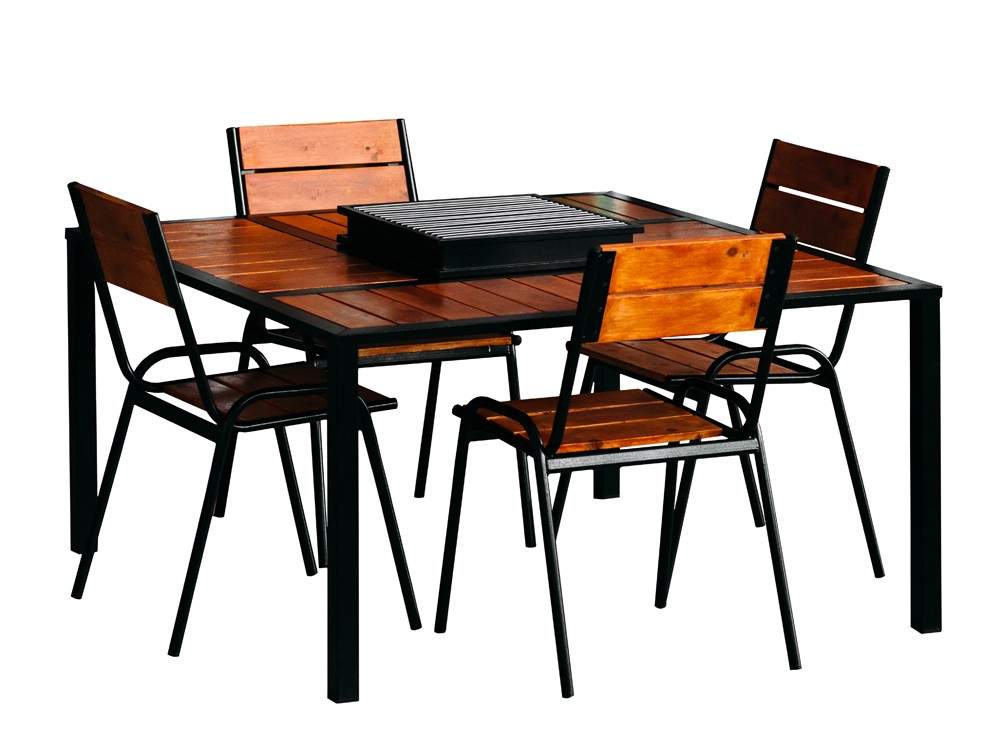 Стол-мангал Уют с крышкой