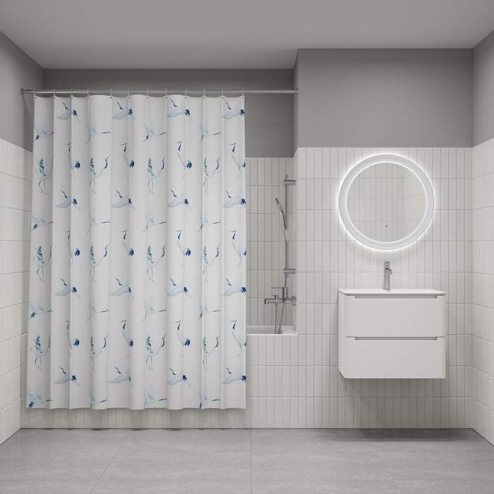 Штора д/ванной IDDIS 200*180см  полиэст. BP02P18i11